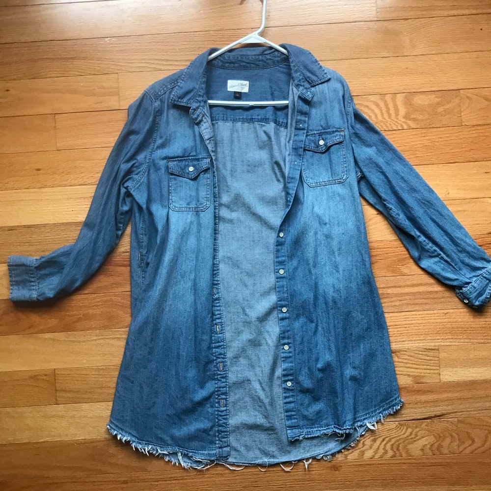 vintage cut denim tunic